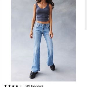 low tide washer black flare jeans